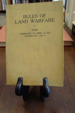 Item #41147 RULES OF LAND WARFARE 1914;. War Department
