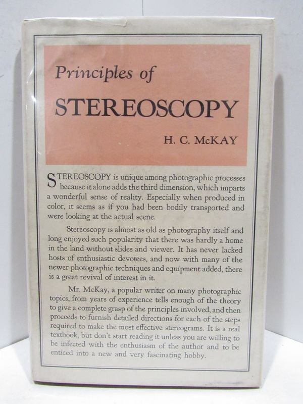 Item #43975 PRINCIPLES PF STEREOSCOPY;. Herbert C. McKay.