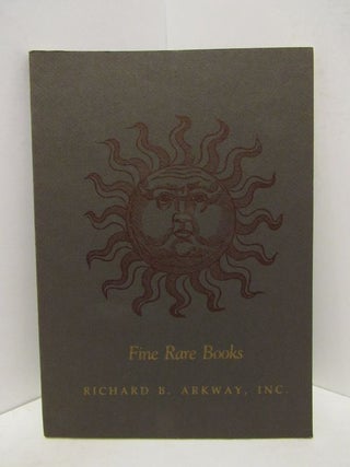 Item #44691 FINE RARE BOOKS;. Richard Arkway