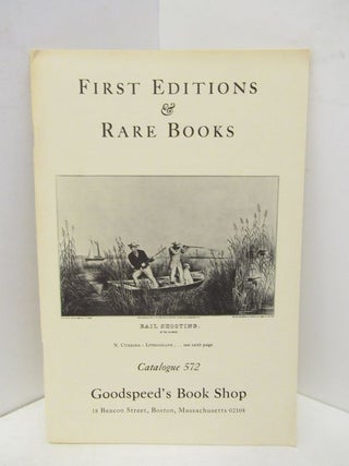 Item #45425 FIRST EDITIONS & RARE BOOKS CATALOGUE 572;. Unknown