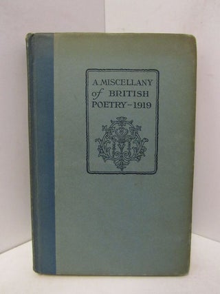 Item #45709 MISCELLANY OF BRITISH POETRY, 1919;. W. Kean Seymour