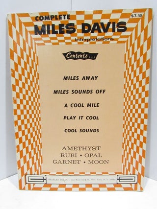Item #46195 COMPLETE MILES DAVIS INTERPRETATIONS;. Miles Davis