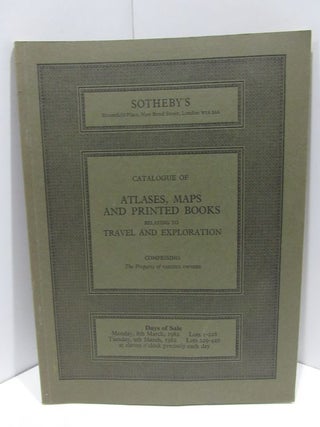 Item #46197 ATLASES, MAPS AND PRINTED BOODS RELATING TO TRAVEL AND EXPLORATION;. Sotheby's