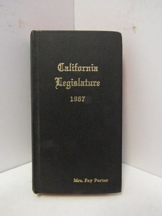 Item #46266 CALIFORNIA LEGISLATURE 1967;. Fay Porter