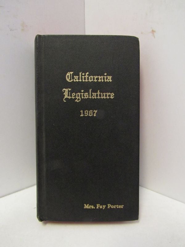 Item #46266 CALIFORNIA LEGISLATURE 1967;. Fay Porter.