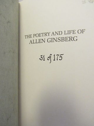 POETRY (THE) AND LIFE OF ALLEN GINSBERG;