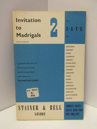 Item #47057 INVITATION TO MADRIGALS 2;. Thurston / Dart