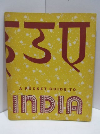 Item #47368 POCKET GUIDE TO INDIA;. War, Navy Departments