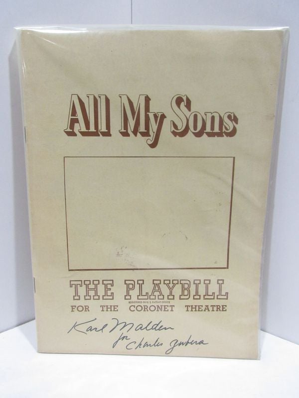 Item #47776 PLAYBILL (THE) FOR CORONET THEATRE: ALL MY SONS;.