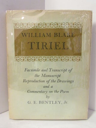 Item #48937 TIRIEL;. William Blake, G. E. Bentley Jr., commentary