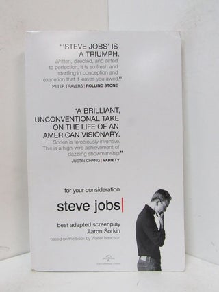 Item #49106 STEVE JOBS;. Aaron Sorkin, Walter Isaacson, adapted from