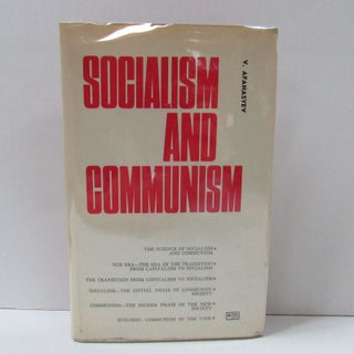 Item #49595 SOCIALISM AND COMMUNISM;. Victor Afanasyev, J. Gibbons